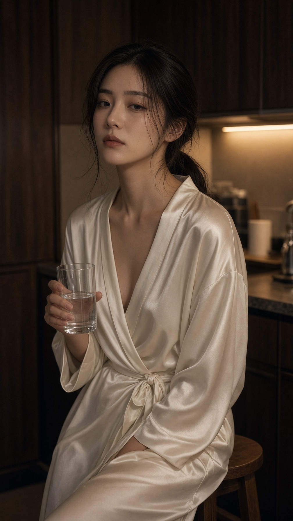 示例角色沈知意：清冷性格的写实风格角色形象