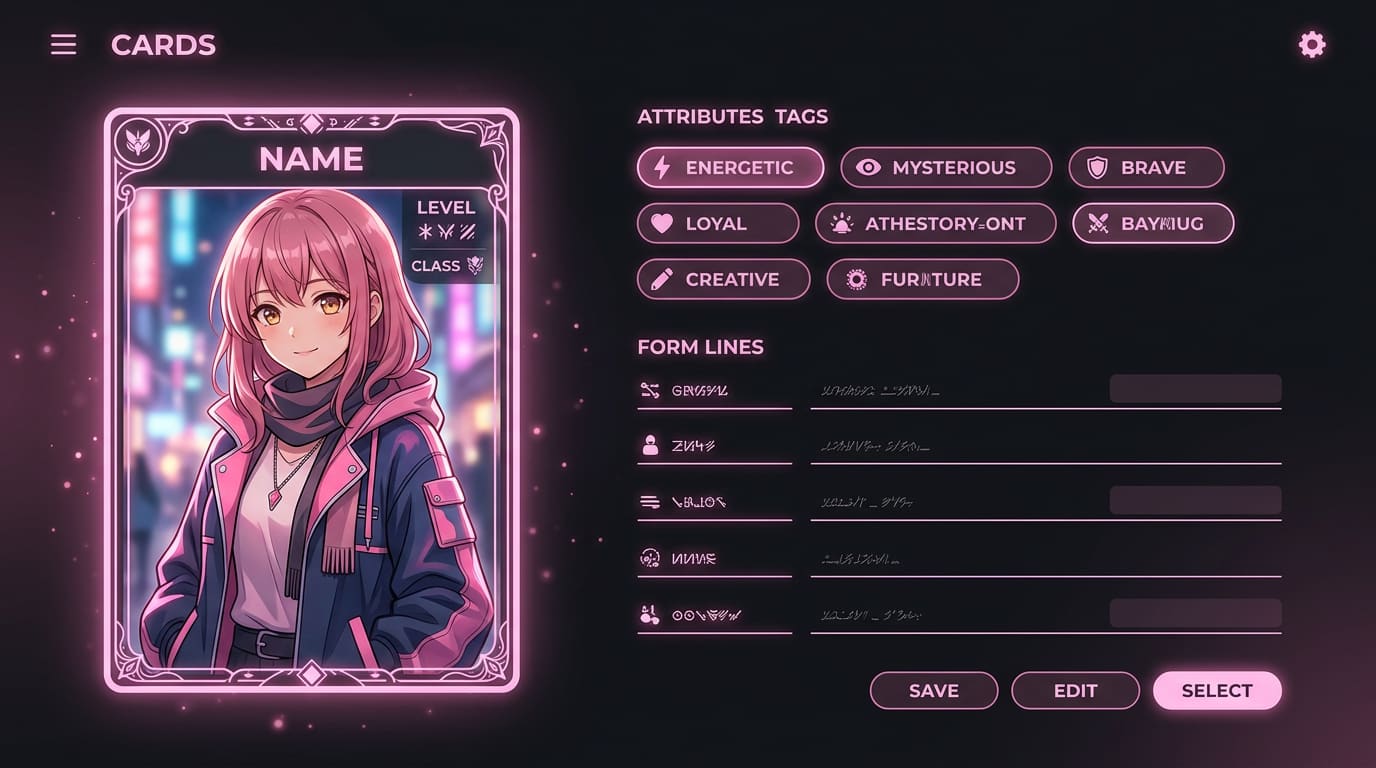 AI风月新手指南第 3 步示意图:创建角色卡